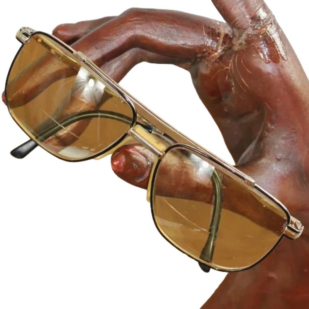 Giorgio Retro Gold & Black Tone Prescription Glasses Vintage Two Pair Lot - Picture 3 of 7